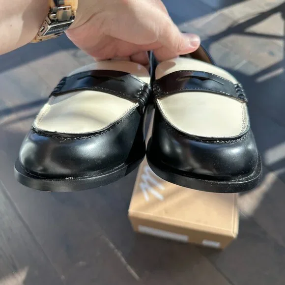 NWT Madewell Grayson Penny Loafer in True Black Multi - Picture 6 of 12